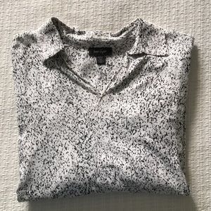 Black & white blouse